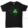 Texan Irish Paddys Day Shamrock Clover Leprechaun T shirt Tee T shirt 100 cotton men T