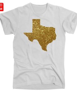 Texas Limited Edition Gold Glitz T Shirt State States Texas State Texan Texas 1