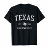 Texas T Shirt Vintage Sports Design Texan Tee