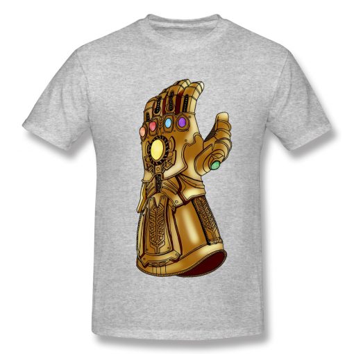The Infinity Gauntlet T Shirt popular men s short sleeve men White Marvel Iron Man printed 2