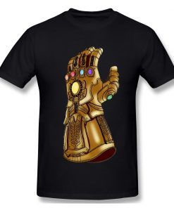 The Infinity Gauntlet T Shirt popular men s short sleeve men White Marvel Iron Man printed