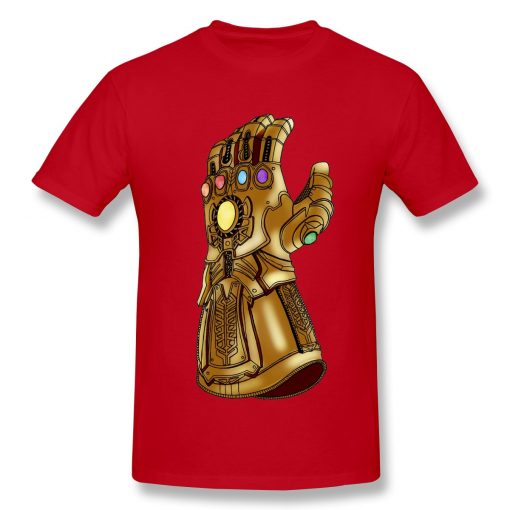 The Infinity Gauntlet T Shirt popular men s short sleeve men White Marvel Iron Man printed 4