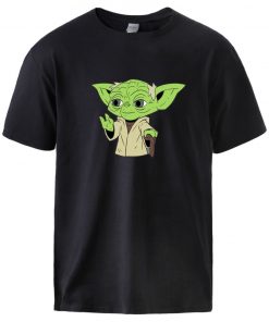 The Mandalorian T shirts Mens Star Wars Baby Yoda Print Tops Summer Short Sleeve Cotton T