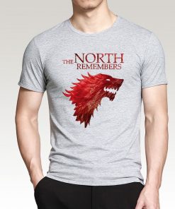 The North Remembers Game Of Thrones House Stark Men s T Shirts 2019 Summer Hot Sale 1