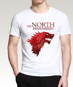 The North Remembers Game Of Thrones House Stark Men s T Shirts 2019 Summer Hot Sale 2
