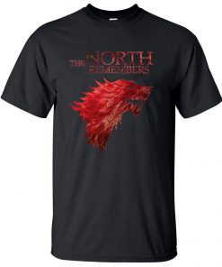 The North Remembers Game Of Thrones House Stark Men s T Shirts 2019 Summer Hot Sale