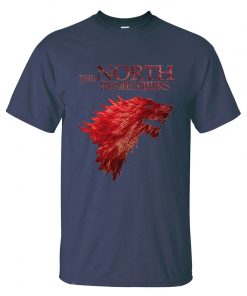 The North Remembers Game Of Thrones House Stark Men s T Shirts 2019 Summer Hot Sale 3
