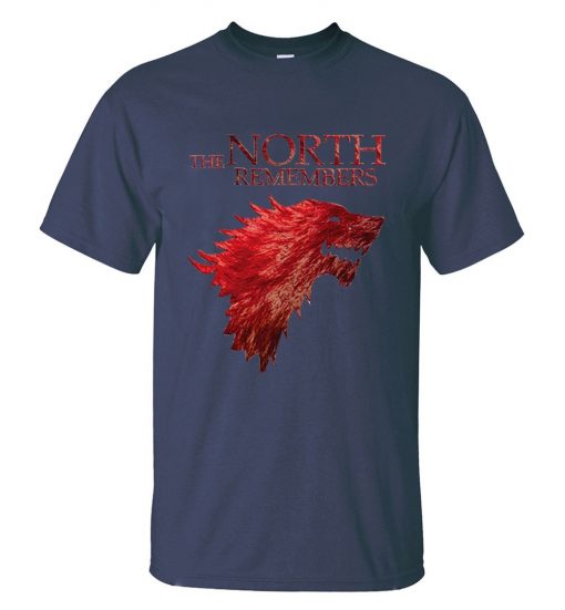 The North Remembers Game Of Thrones House Stark Men s T Shirts 2019 Summer Hot Sale 3