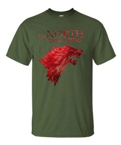 The North Remembers Game Of Thrones House Stark Men s T Shirts 2019 Summer Hot Sale 4