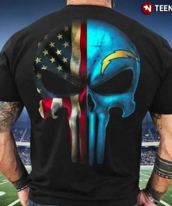 The Punisher Skull Los Angeles Chargers T Shirt 4
