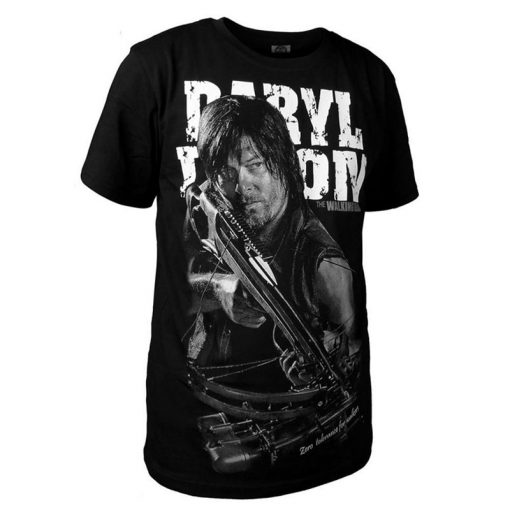 The Walking Dead 4 Daryl Dixon Cosplay Costume Men Summer Short Sleeve T Shirt Cotton Tees 1