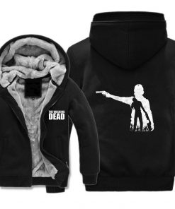 The Walking Dead Jackets cosplay Print Streetwear Thicken Coat Fleece Brand Clothing Tracksuits Hoodies