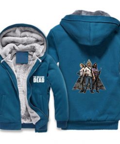 The Walking Dead Jackets cosplay Print Streetwear Thicken Coat Fleece Brand Clothing Tracksuits Hoodies 3