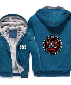The Walking Dead Jackets cosplay Print Streetwear Thicken Coat Fleece Brand Clothing Tracksuits Hoodies 5