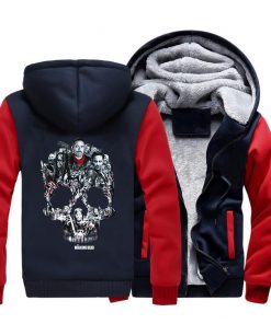 The Walking Dead Rick Grimes Streetwear Hoodies Negan Sweatshirt Men Winter Fleece Thick Hooded Coat Hoodie 2