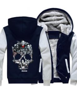 The Walking Dead Rick Grimes Streetwear Hoodies Negan Sweatshirt Men Winter Fleece Thick Hooded Coat Hoodie 4