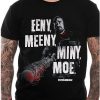 The Walking Dead T Shirt Eeny Meeny Miny Moe Official Black Mens Negan Bat NEW Cool