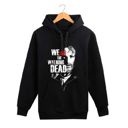 The Walking Dead memorial hoodies men wool liner cotton sweatshirt men Glenn Rick Daril Negan brand 1