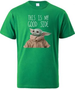 This Is My Good Side Baby Yoda Print T Shirts Men Hip Hop Tops New 2020 5
