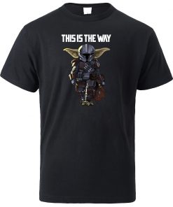 This Is The WAY Funny Print Men T Shirts Hip Hop Baby Yoda Tops New 2020