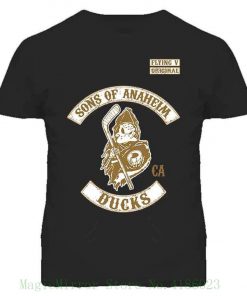 Tshirt Bandits Men s Sons Of Anaheim California Ducks T shirt Summer Short Sleeve Cotton 1