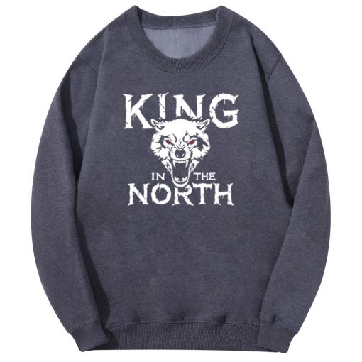 Tv Show Game Of Thrones Hoodie Men Winter Is Coming King Evil In The North Wolf 1