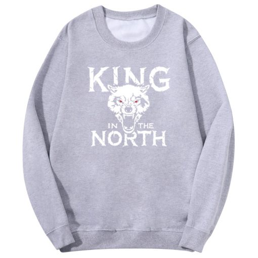 Tv Show Game Of Thrones Hoodie Men Winter Is Coming King Evil In The North Wolf 2