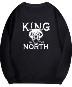 Tv Show Game Of Thrones Hoodie Men Winter Is Coming King Evil In The North Wolf