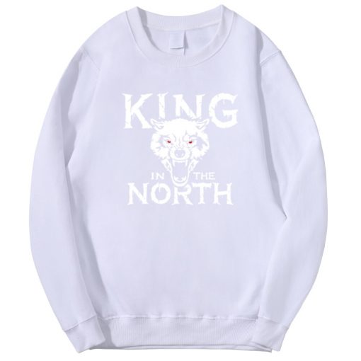 Tv Show Game Of Thrones Hoodie Men Winter Is Coming King Evil In The North Wolf 3