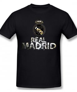 USA Size Mens Cool Real Madrided Sign Cotton Tshirt Summer Oversized Casual Printing T Shirt Short 4
