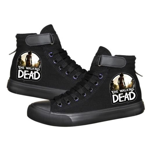 Unisex Winter The Walking Dead Canvas Shoes Lace Up Sneakers Shoes Casual Shoes Leisure Shoes 2