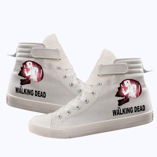 Unisex Winter The Walking Dead Canvas Shoes Lace Up Sneakers Shoes Casual Shoes Leisure Shoes 4