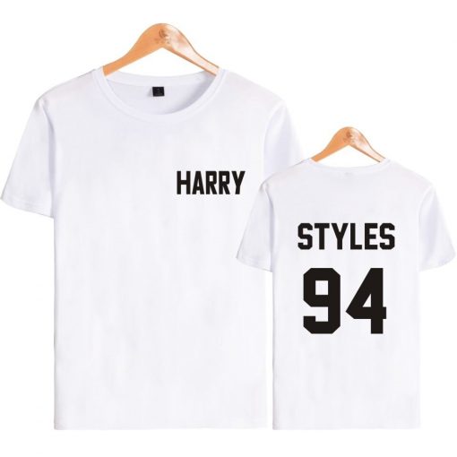 VAGROVSY Summer One Direction Harry Styles Letter Printed T Shirt Women Men Cotton Short Sleeve Casual 1