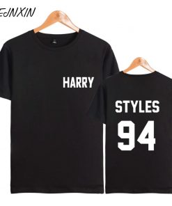 VAGROVSY Summer One Direction Harry Styles Letter Printed T Shirt Women Men Cotton Short Sleeve Casual