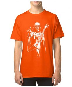 Vader Rocks Tops TShirt Men Punk Star Wars Bass Guitar Player Gift T shirt Darth Funny 1