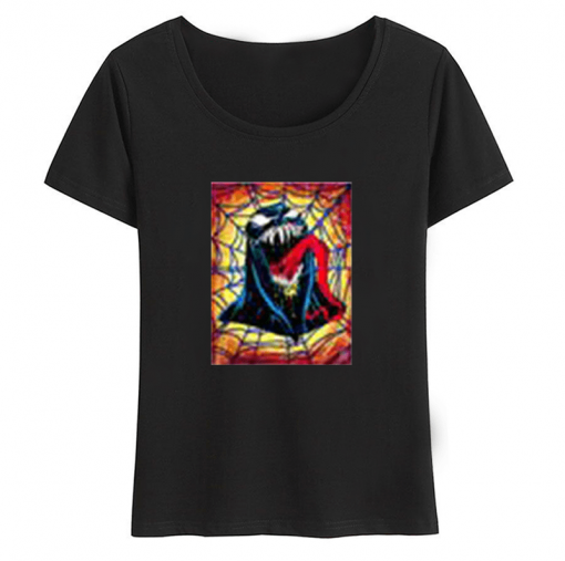 Venom Spiderman Black And White Marvel Badass T Shirt Women Tee Girl Cool Summer T shirt 1
