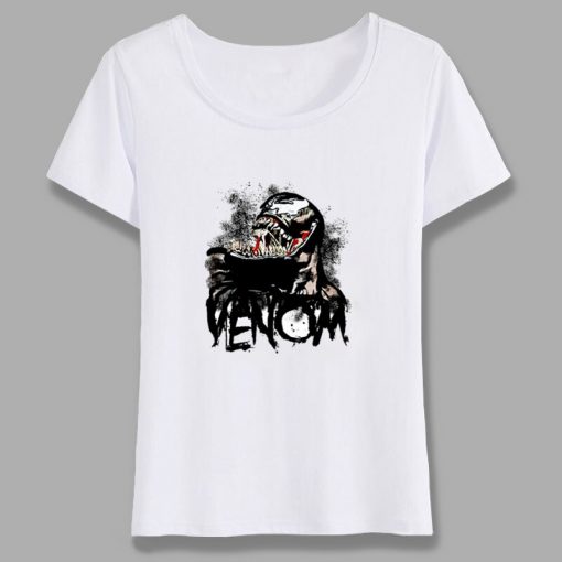 Venom Spiderman Black And White Marvel Badass T Shirt Women Tee Girl Cool Summer T shirt 2
