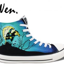 Wen Design Custom Hand Painted Shoes Men Women s Sneakers Walking Dead Painted High Top Canvas 1