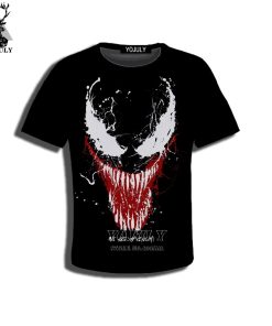 YOJULY 3D Print Superhero Venom Spiderman Kids Children Casual Tshirt Summer T shirt Boys Girls Youth