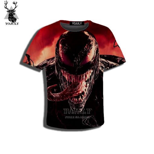 YOJULY 3D Print Superhero Venom Spiderman Kids Children Casual Tshirt Summer T shirt Boys Girls Youth 4