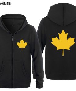 Zipper Hoodies Men Canada or Toronto Maple Leaf Mens Hoodie Hip Hop Fleece Long Sleeve Men 2