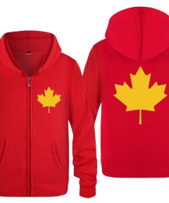 Zipper Hoodies Men Canada or Toronto Maple Leaf Mens Hoodie Hip Hop Fleece Long Sleeve Men 3
