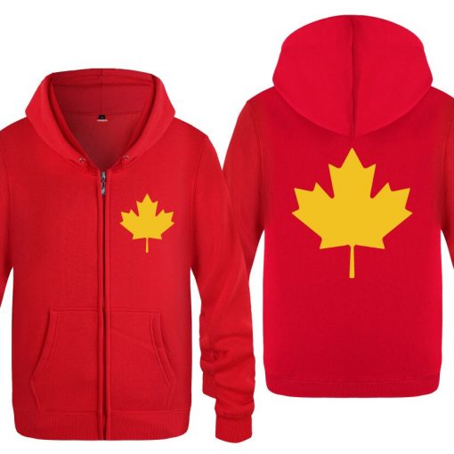 Zipper Hoodies Men Canada or Toronto Maple Leaf Mens Hoodie Hip Hop Fleece Long Sleeve Men 3