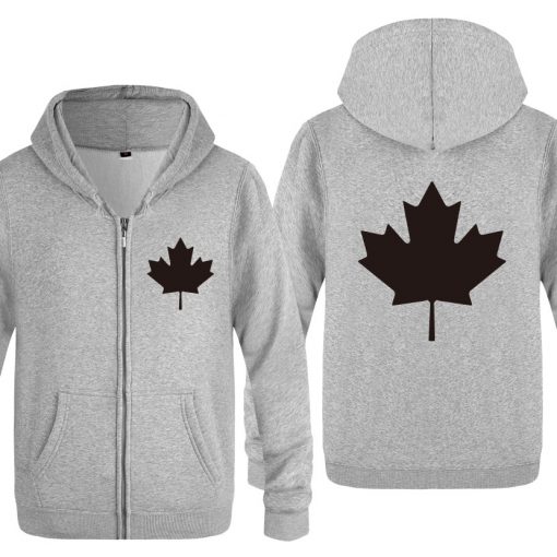 Zipper Hoodies Men Canada or Toronto Maple Leaf Mens Hoodie Hip Hop Fleece Long Sleeve Men