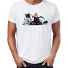 new Men short sleeve t shirt Arya and Nymeria the Direwolf Awesome Game of Thrones Artsy