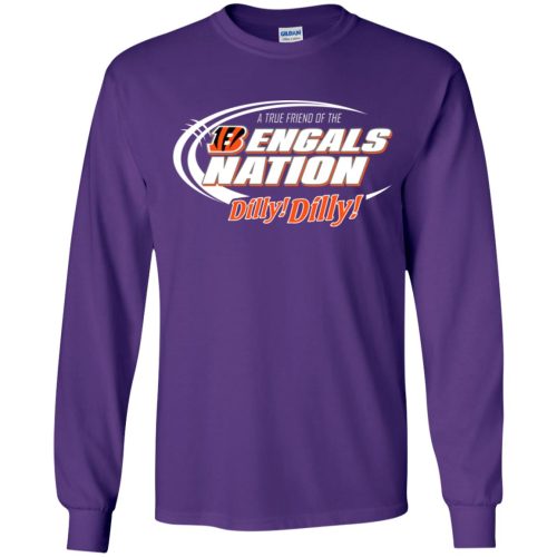 A True Friend Of The Bengals Nation Youth LS T-Shirt