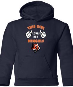 This Girl Loves Her Cincinnati Bengals NFL Youth Hoodie