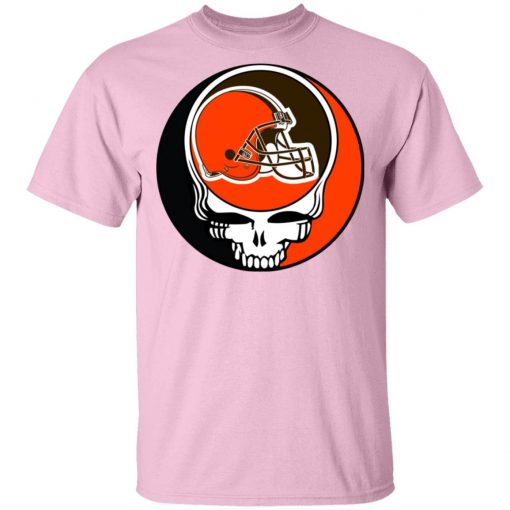 NFL Team Cleveland Browns x Grateful Dead Logo Band Men’s T-Shirt