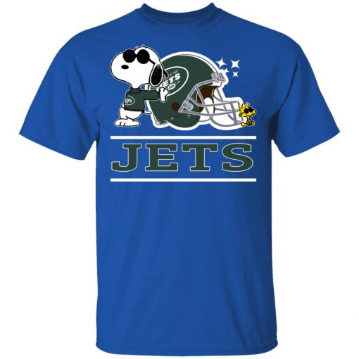The New York Jets Joe Cool And Woodstock Snoopy Mashup Men’s T-Shirt