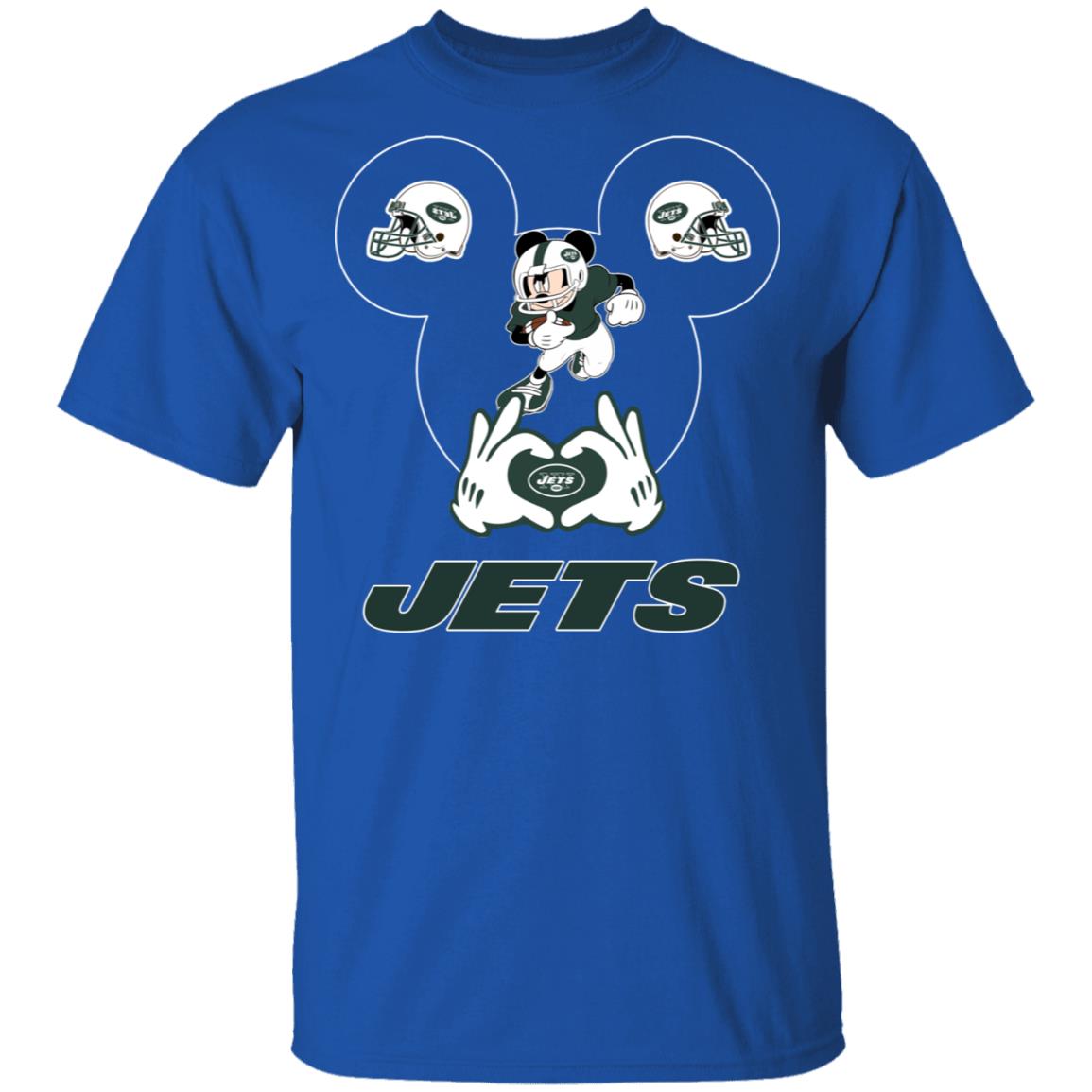 I Love The Jets Mickey Mouse New York Jets Men's T-Shirt ...